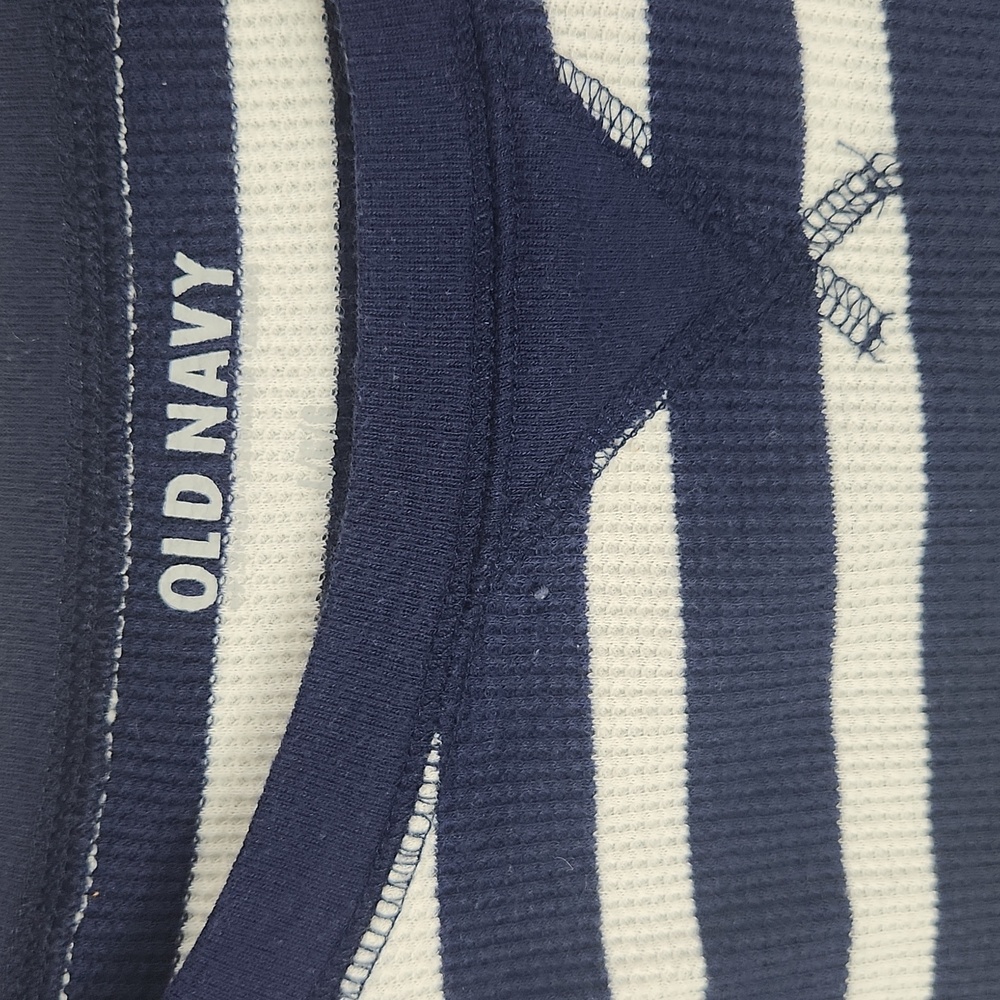 Old Navy, Woman's Striped Navy and White Pullover - Picture 2 of 4